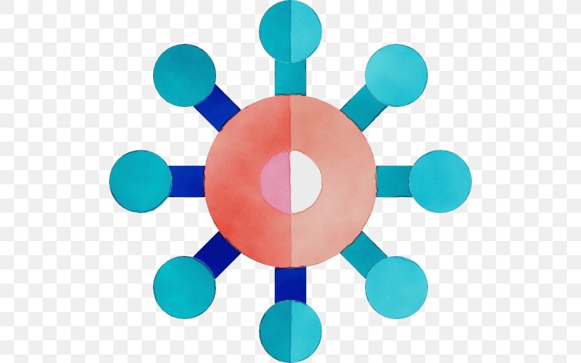 Turquoise Aqua Circle Clip Art Symmetry, PNG, 512x512px, Watercolor, Aqua, Paint, Symmetry, Turquoise Download Free