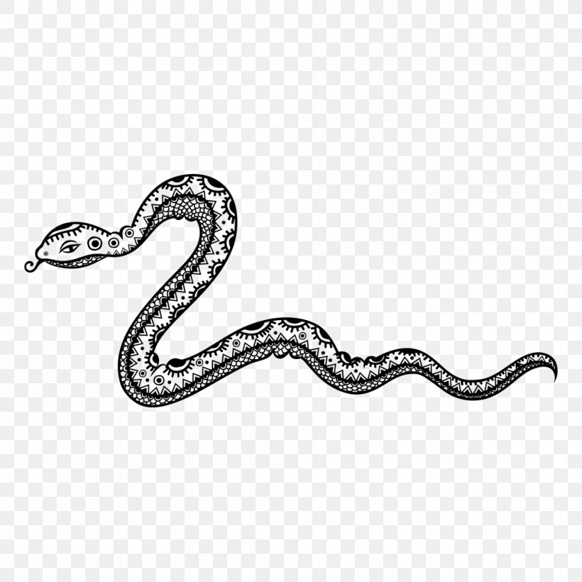 Boa Constrictor Snake Black And White, PNG, 1000x1000px, Boa Constrictor, Black And White, Boas, Body Jewelry, Cobra Download Free