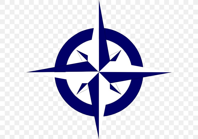 Compass Rose North Clip Art, PNG, 600x577px, Compass Rose, Black And White, Blue, Cardinal Direction, Compass Download Free