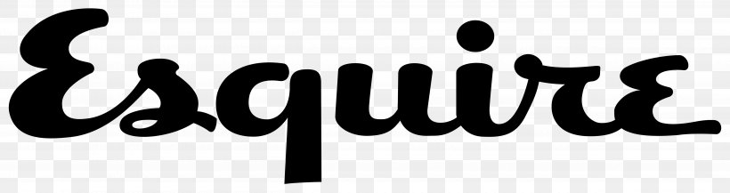 Esquire Logo GQ Magazine, PNG, 5000x1327px, Esquire, Black And White, Brand, Business, Calligraphy Download Free