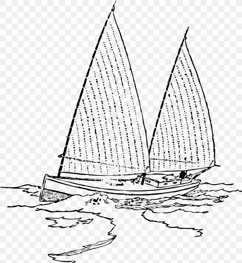 Sailboat Clip Art, PNG, 2208x2400px, Sailboat, Baltimore Clipper, Black And White, Boat, Boating Download Free