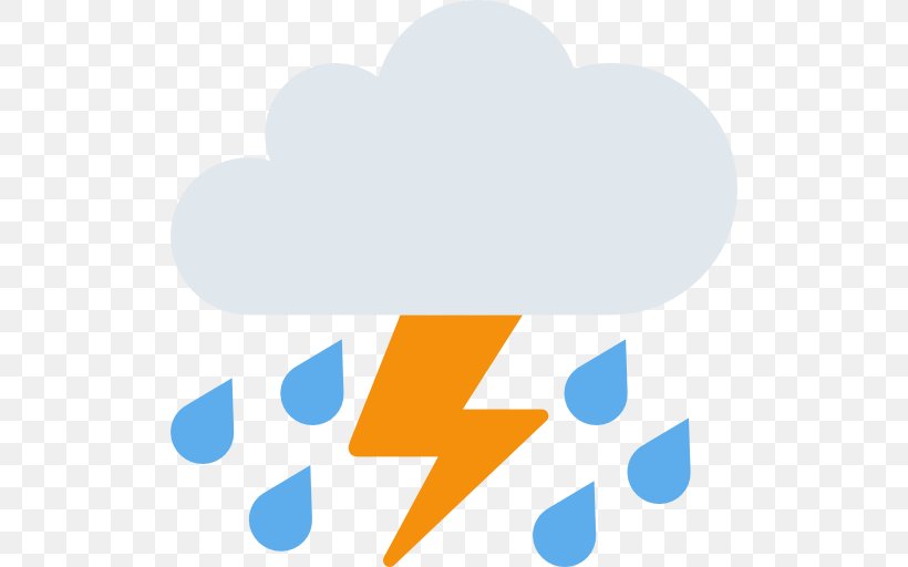 Severe Thunderstorm Warning Emoji Rain, PNG, 512x512px, Thunderstorm, Blue, Brand, Cloud, Cold Front Download Free