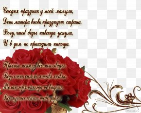 Birthday - Garden Roses Birthday Verse Greeting & Note Cards Mother's Day PNG
