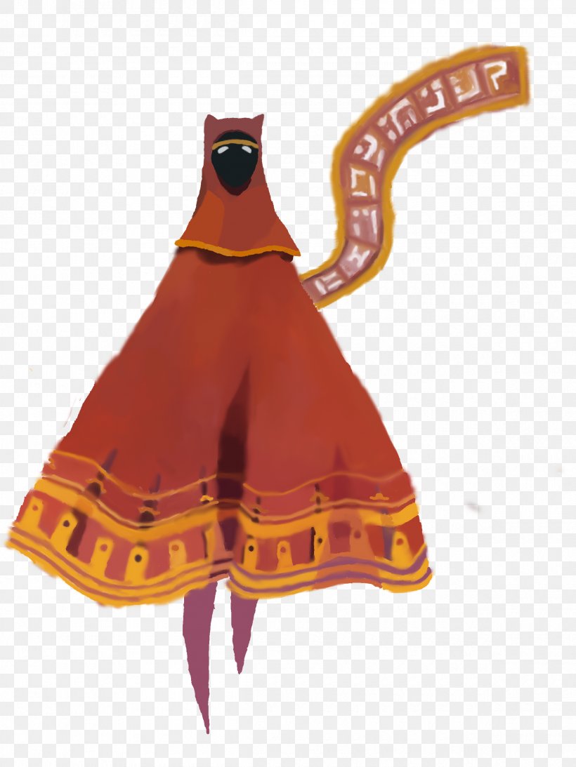 Journey T-shirt PlayStation 3 Thatgamecompany, PNG, 2400x3200px, Journey, Art, Costume Design, Game, Orange Download Free