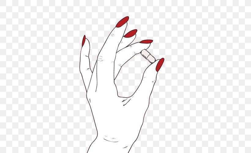 Nail Drawing Manicure Red, PNG, 500x500px, Watercolor, Cartoon, Flower, Frame, Heart Download Free