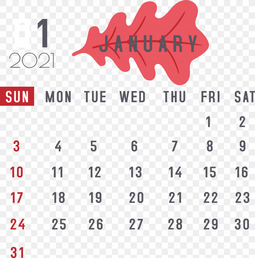 January 2021 Printable Calendar January Calendar, PNG, 2962x3000px, 2021 Calendar, January, Calendar System, Digital Media Player, Google Nexus Download Free