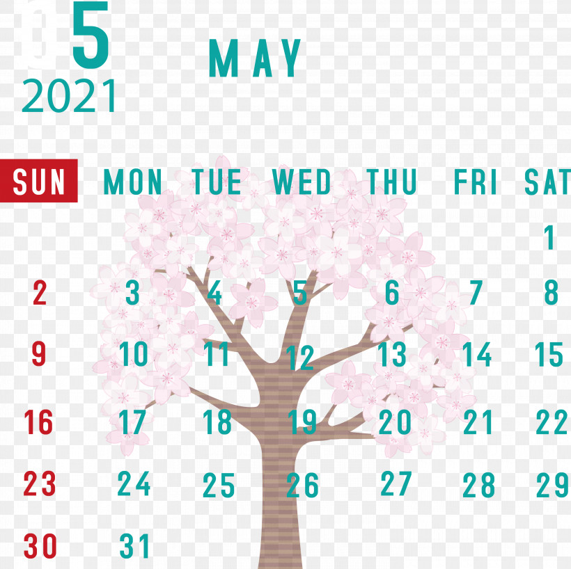 May 2021 Calendar May Calendar 2021 Calendar, PNG, 3000x2994px, 2021 Calendar, May Calendar, Diagram, Green, Line Download Free
