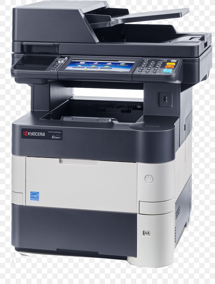 Multi-function Printer Kyocera Document Solutions Printing, PNG, 805x1080px, Multifunction Printer, Automatic Document Feeder, Canon, Electronic Device, Fax Download Free