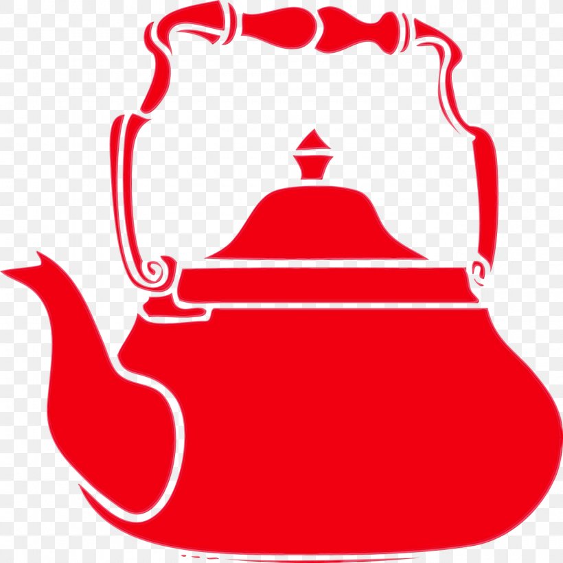 Red Kettle Clip Art Teapot, PNG, 1280x1280px, Watercolor, Kettle, Paint, Red, Teapot Download Free