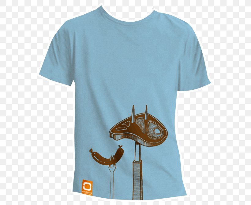 T-shirt Sleeve Okimono Teal, PNG, 600x672px, Tshirt, Barbecue, Electric Blue, Illustrator, Interview Download Free