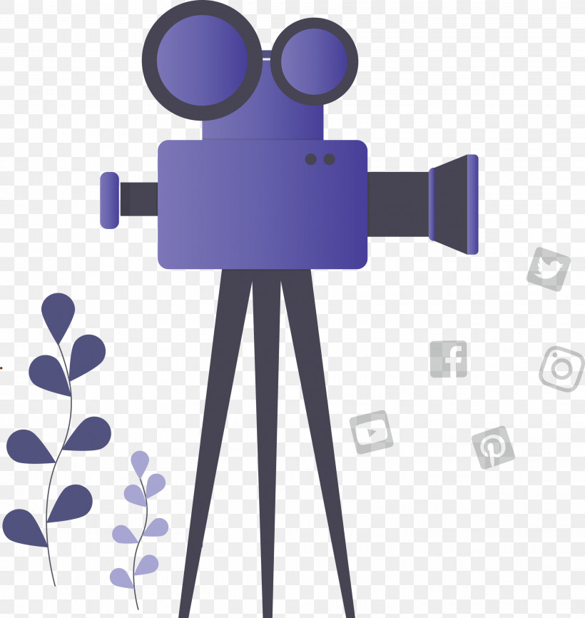 Video Camera, PNG, 2838x3000px, Video Camera, Animation, Electric Blue, Technology, Violet Download Free