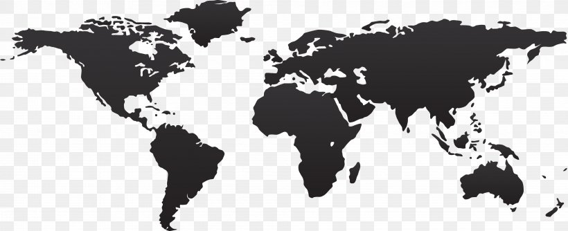 World Map Illustration, PNG, 3956x1615px, Earth, Black And White, Brand, Globe, Horse Like Mammal Download Free