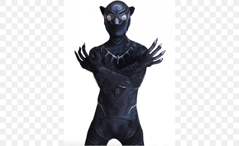 Black Panther Halloween Costume Suit Zentai, PNG, 500x500px, Watercolor, Cartoon, Flower, Frame, Heart Download Free
