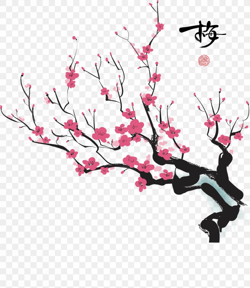 Cherry Blossom Plum Blossom Drawing, PNG, 1166x1344px, Cherry Blossom, Blossom, Branch, Cherry, Decal Download Free