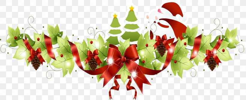 Santa Claus Christmas Decoration Guirlande De Noël Garland, PNG, 1617x664px, Santa Claus, Advent, Advent Calendars, Advent Wreath, Bell Peppers And Chili Peppers Download Free