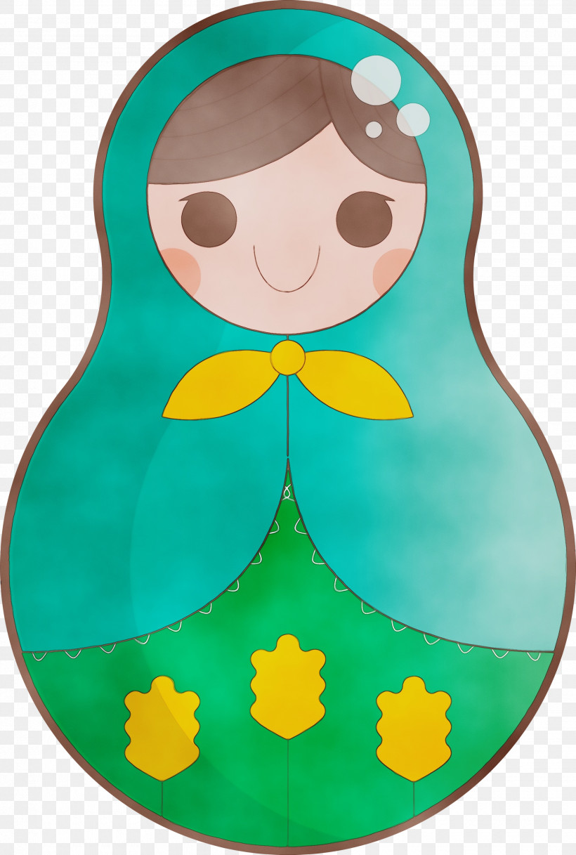 Cartoon Green Biology Science, PNG, 2020x3000px, Colorful Russian Doll, Biology, Cartoon, Green, Paint Download Free