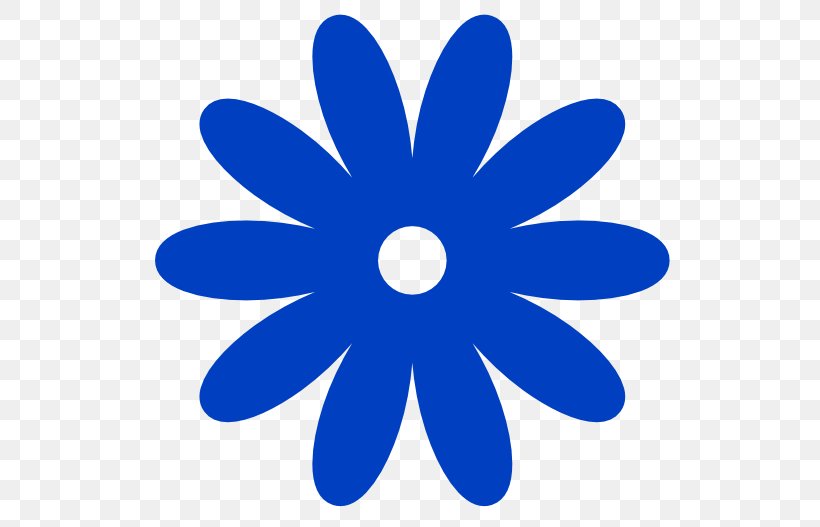 Flower Clip Art, PNG, 532x527px, Scalable Vector Graphics, Blue, Electric Blue, Flower, Free Content Download Free