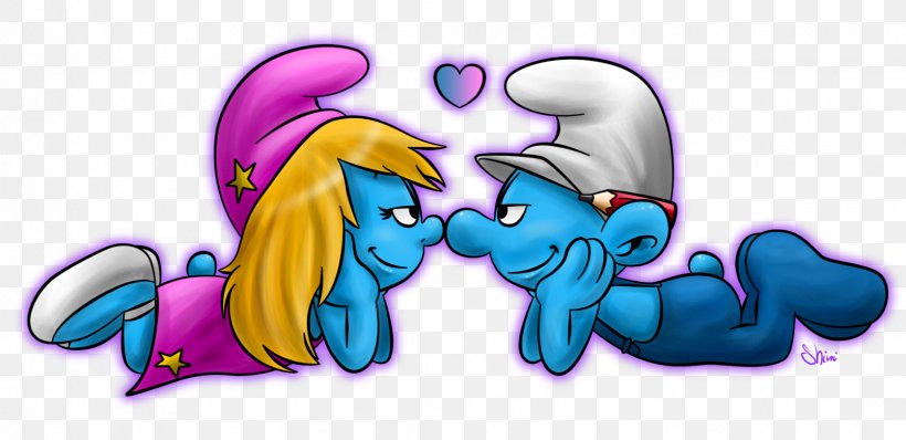 Smurfette Hefty Smurf Brainy Smurf Handy Smurf Papa Smurf, PNG, 1607x781px, Watercolor, Cartoon, Flower, Frame, Heart Download Free