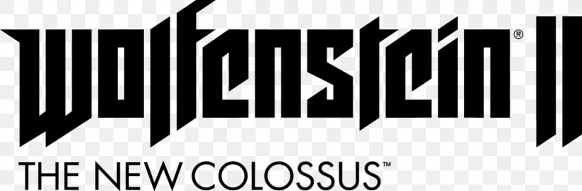 Wolfenstein: The Old Blood Wolfenstein II: The New Colossus Wolfenstein 3D Bethesda Softworks Video Game, PNG, 1200x394px, Wolfenstein The Old Blood, Bethesda Softworks, Bj Blazkowicz, Black And White, Brand Download Free