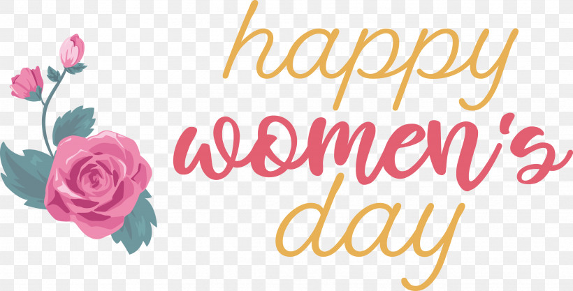 Womens Day Happy Womens Day, PNG, 3437x1749px, Womens Day, Cut Flowers, Floral Design, Flower, Garden Download Free