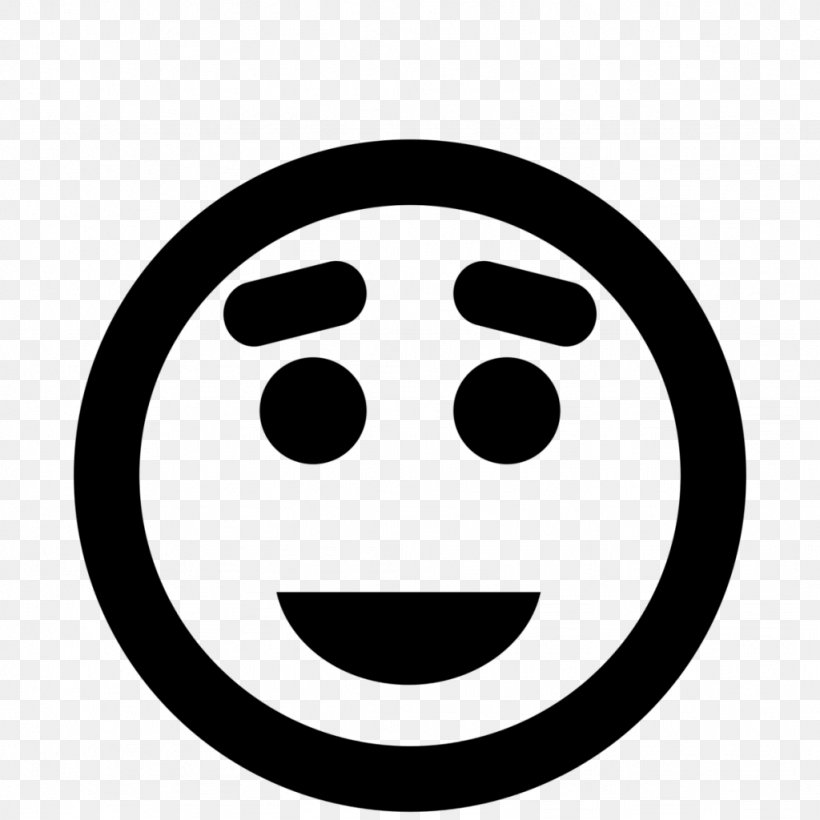 Black And White Smile Facial Expression, PNG, 1024x1024px, Iphone, Black And White, Emoticon, Face, Facial Expression Download Free