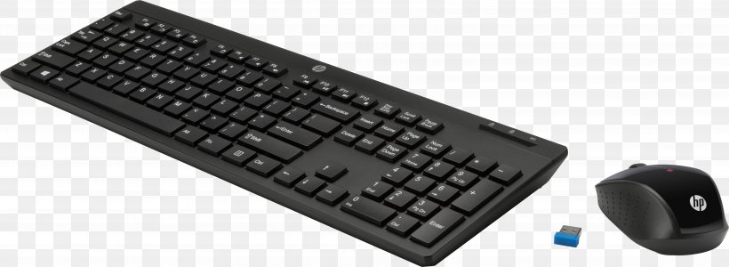 Computer Keyboard Computer Mouse Hewlett-Packard Wireless Keyboard HP QY449AA, PNG, 6848x2509px, Computer Keyboard, Computer Accessory, Computer Component, Computer Mouse, Desktop Computers Download Free