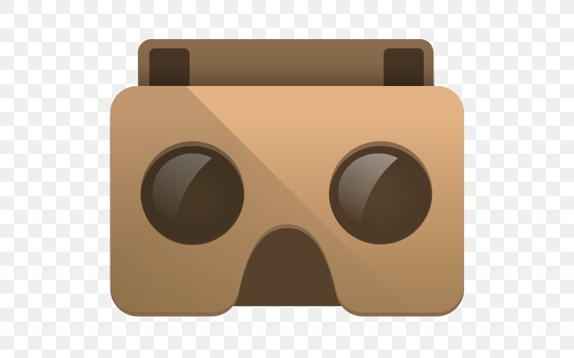 Google Cardboard Virtual Reality Headset Video Games, PNG, 512x512px, Google Cardboard, Android, Android Jelly Bean, Beige, Brown Download Free