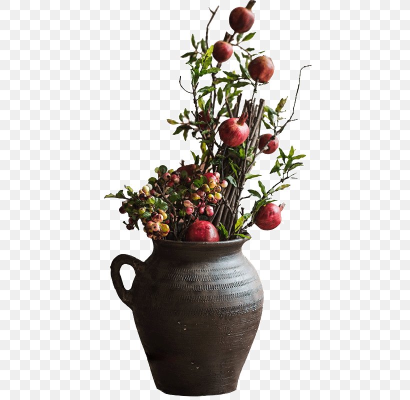 Pomegranate Fruit Flower Vase, PNG, 800x800px, Pomegranate, Artificial Flower, Berry, Ceramic, Cut Flowers Download Free