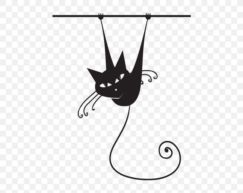 Sticker Black Cat Siamese Cat Paper, PNG, 650x650px, Sticker, Animal, Area, Artwork, Bat Download Free