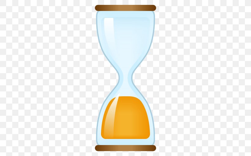 Hourglass Emojipedia Sand Unicode, PNG, 512x512px, Hourglass, Drinkware, Emoji, Emojipedia, Orange Download Free
