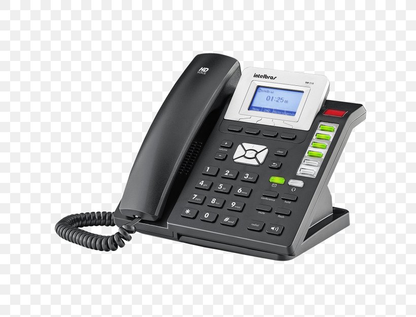 Voice Over IP Telephone Intelbras Internet Wideband Audio, PNG, 624x624px, Voice Over Ip, Answering Machine, Caller Id, Communication, Corded Phone Download Free