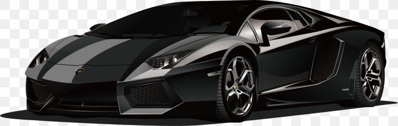 Lamborghini Black Sports Car, PNG, 1887x599px, Lamborghini, Automotive  Design, Automotive Exterior, Automotive Lighting, Black And White