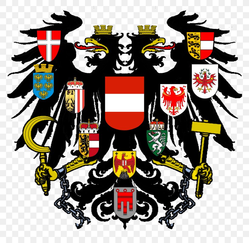 Austrian Empire Federal State Of Austria Coat Of Arms Of Austria, PNG, 800x800px, Austria, Austria Mare, Austrian Empire, Brand, Coat Of Arms Download Free