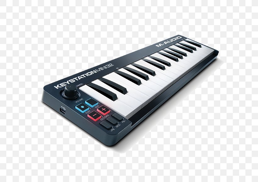 MIDI Controllers MIDI Keyboard M-Audio Keystation Mini 32 M-Audio Keystation 49 II, PNG, 700x580px, Watercolor, Cartoon, Flower, Frame, Heart Download Free