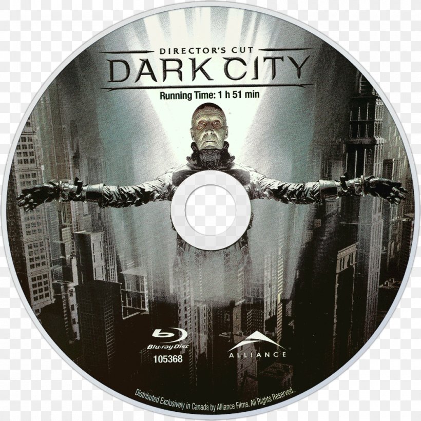 Blu-ray Disc DVD Director's Cut Film Television, PNG, 1000x1000px, Bluray Disc, Brand, Compact Disc, Dark City, Disk Image Download Free