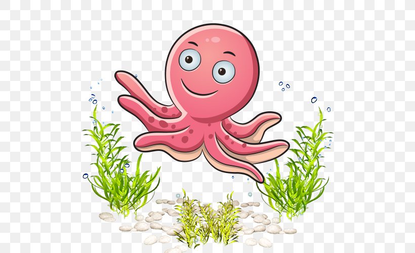 Octopus Sea Marine Biology Clip Art, PNG, 500x500px, Octopus, Android, Art, Cartoon, Cephalopod Download Free