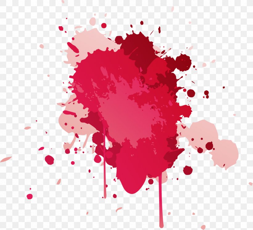 Paper Watercolor Painting Red Ink, PNG, 1294x1178px, Paper, Art, Color, Color Mixing, Flower Download Free