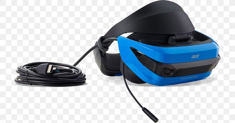 Virtual Reality Headset Windows Mixed Reality Head-mounted Display, PNG, 721x430px, Virtual Reality Headset, Acer, Audio, Audio Equipment, Communication Download Free