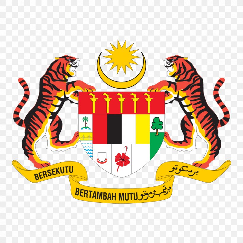 Coat Of Arms Of Malaysia Flag And Coat Of Arms Of Kedah Organization Vector Graphics, PNG, 1200x1200px, Malaysia, Brand, Coat Of Arms, Coat Of Arms Of Malaysia, Crest Download Free