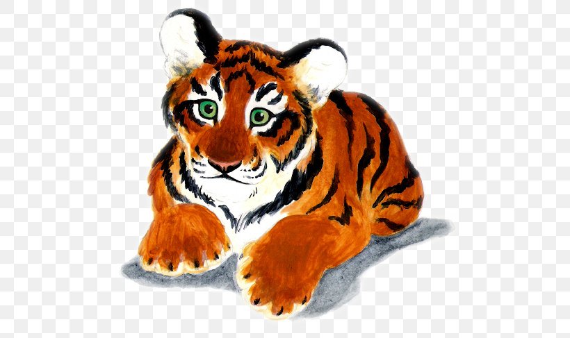 Tiger Watercolor Painting Child, PNG, 520x487px, Tiger, Animal, Art, Big Cats, Carnivoran Download Free