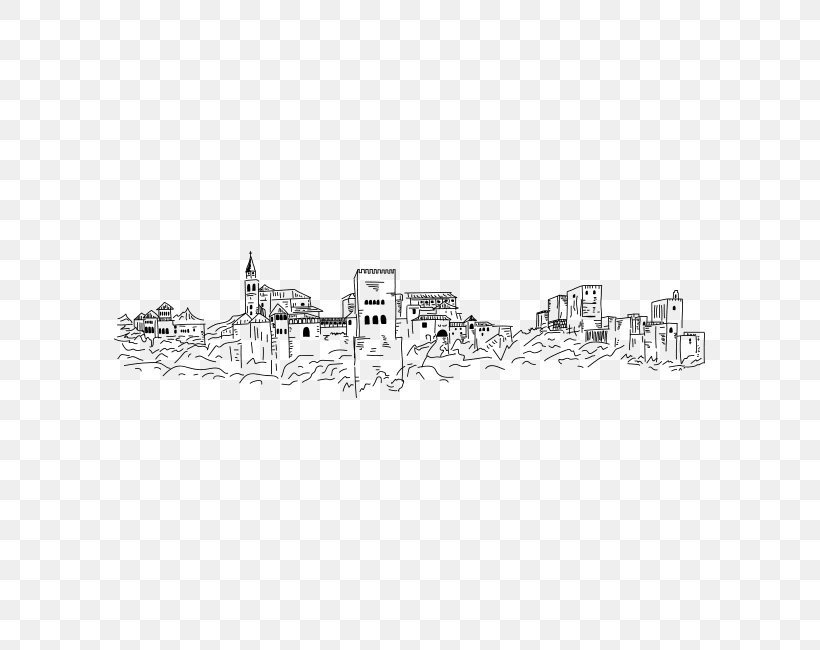 Alhambra Silhouette Skyline Phonograph Record Drawing, PNG, 650x650px, Alhambra, Black And White, Body Jewelry, City, Drawing Download Free