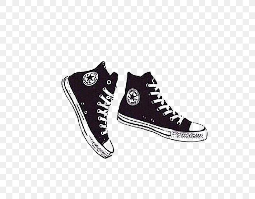 morgenmad bombe leje Converse Drawing Illustration Image Shoe, PNG, 640x640px, Converse, Art,  Black, Cartoon, Chuck Taylor Allstars Download Free