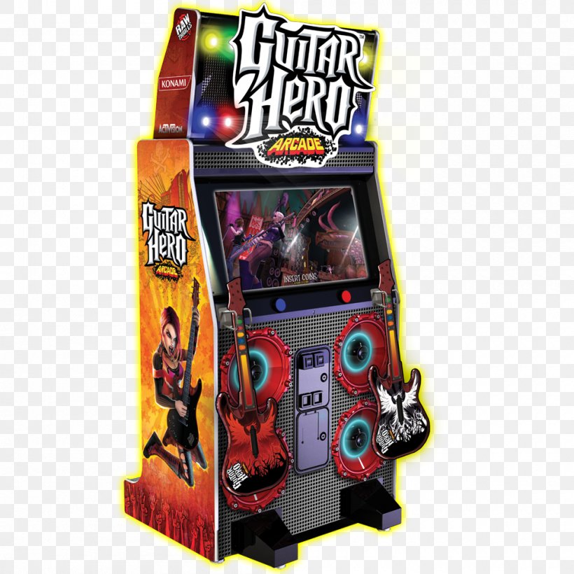 Guitar Hero III: Legends Of Rock Guitar Hero Arcade Guitar Hero World Tour Arcade Game Video Games, PNG, 1000x1000px, Guitar Hero Iii Legends Of Rock, Activision, Amusement Arcade, Arcade Game, Game Download Free