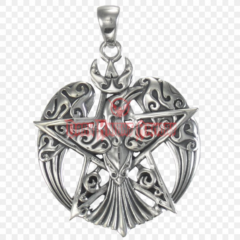 Locket Sterling Silver Charms & Pendants Pentacle, PNG, 850x850px, Locket, Amulet, Body Jewelry, Charms Pendants, Common Raven Download Free