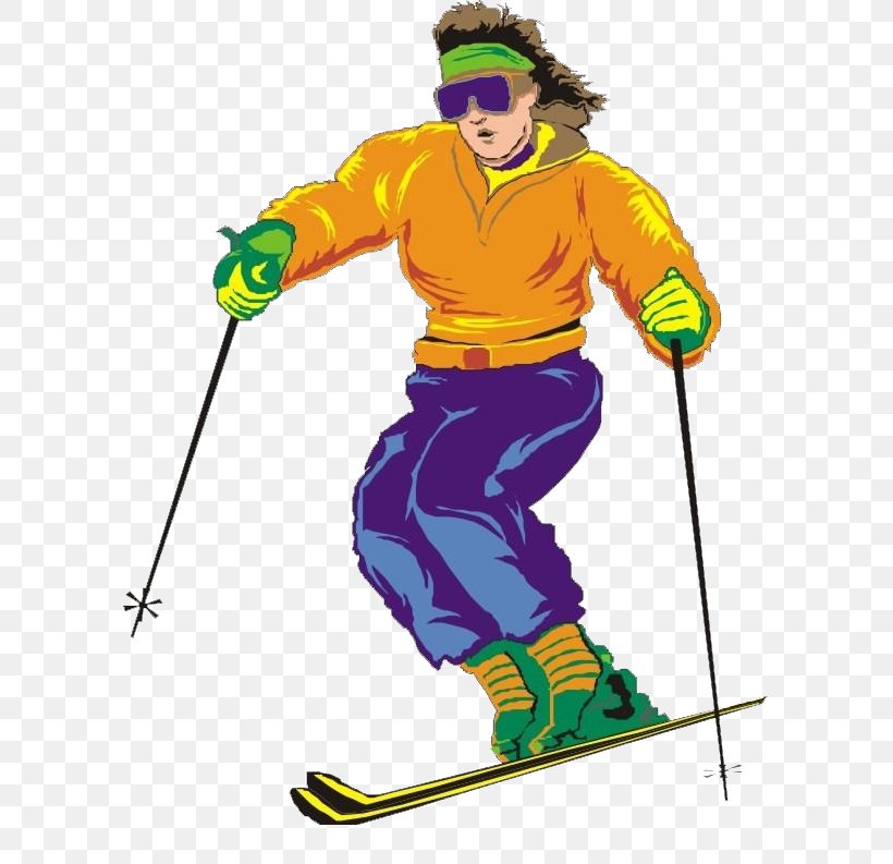 Ski Pole Skiing Drawing, PNG, 593x793px, Ski Pole, Animation, Art, Cartoon, Drawing Download Free