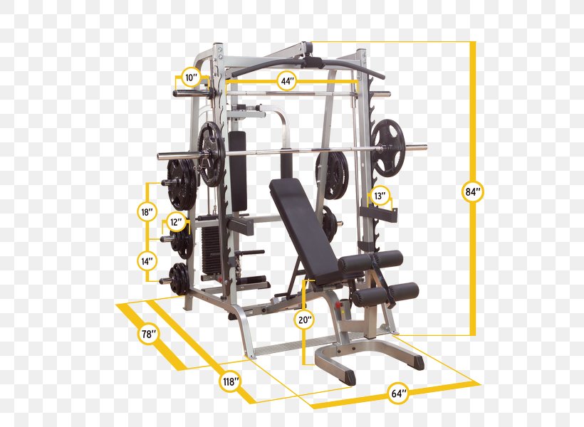 Smith Machine Total Gym Fitness Centre Weight Machine Power Rack, PNG, 600x600px, Smith Machine, Barbell, Bench, Exercise, Exercise Equipment Download Free
