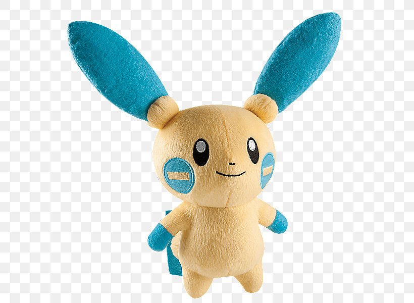 Amazon.com Stuffed Animals & Cuddly Toys Minun Plush Tomy, PNG, 600x600px, Amazoncom, Action Toy Figures, Baby Toys, Eevee, Gund Download Free