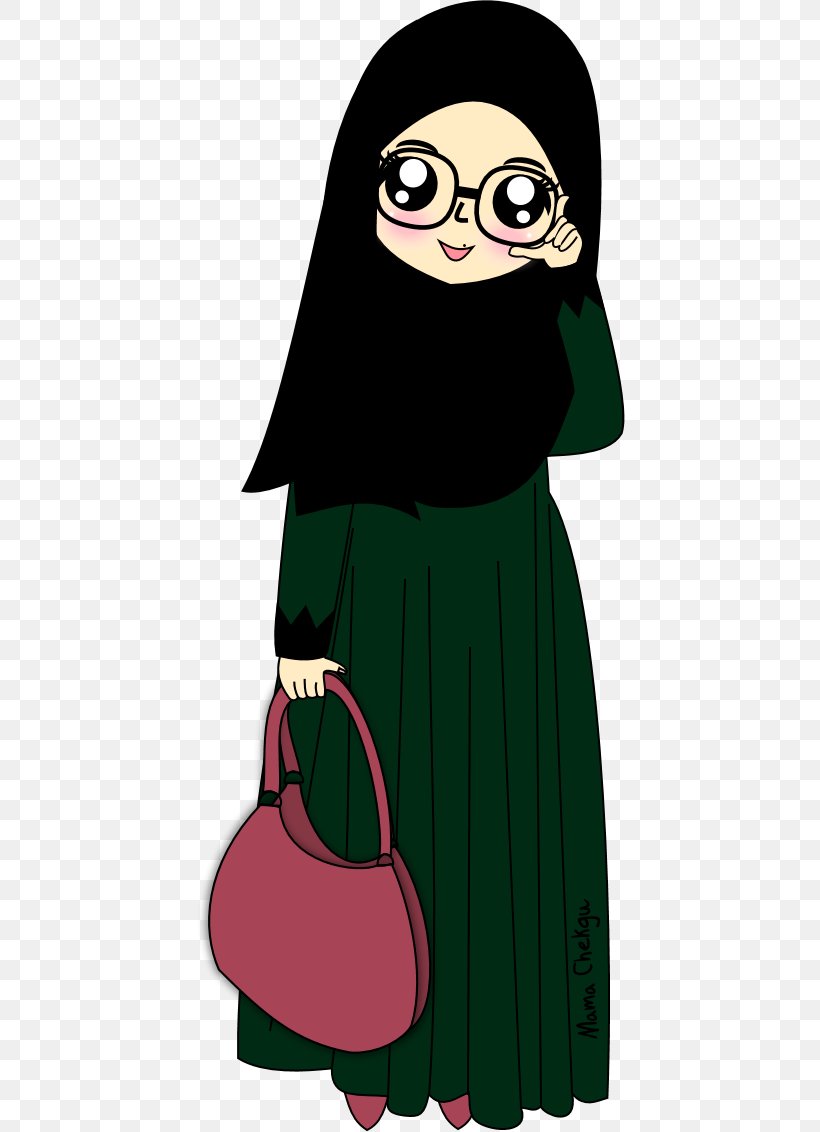 Hijab Muslim Islam Drawing, PNG, 431x1132px, Watercolor, Cartoon, Flower, Frame, Heart Download Free