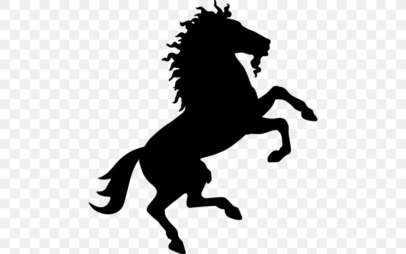 Horse Unicorn Silhouette Clip Art, PNG, 512x512px, Horse, Animal Figure, Art, Black And White, Carnivoran Download Free