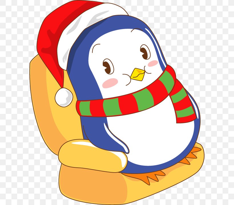 Penguin Christmas Cartoon, PNG, 614x720px, Penguin, Area, Cartoon, Christmas, Fictional Character Download Free